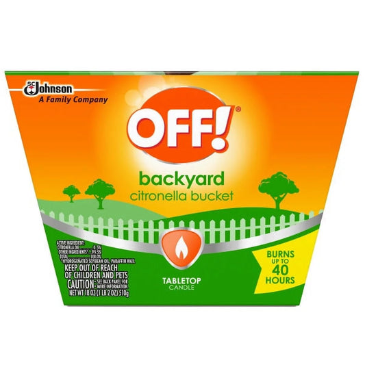 OFF! Backyard Citronella Scented Candle Bucket, Black and Gold, 18 oz, 1 ct, Pack of 2