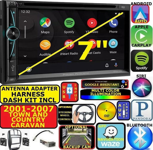 01-07 CARAVAN TOWN & COUNTRY BLUETOOTH GPS NAVIGATION CD DVD Car Radio Stereo