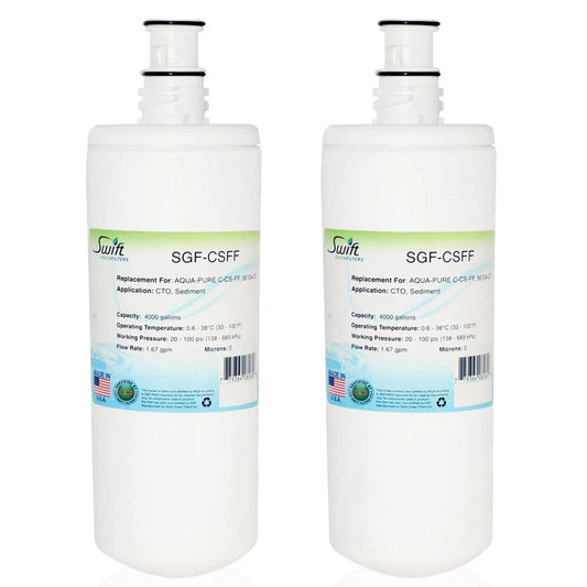 Swift Green Filters SGF-CSFF Compatible Commercial Water Filter for AQUA-PURE C-CS-FF, 56104-27 , Made in USA (Pack of 2)