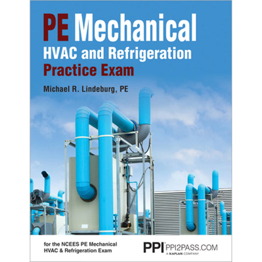 Pre-Owned Pe Mechanical HVAC and Refrigeration Practice Exam (Paperback 9781591265405) by Michael R Lindeburg