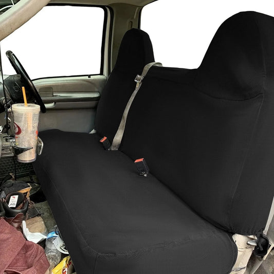 RealSeatCovers 3 Layer for 1992-2010 Ford F-Series F-150 F-250 F-350 Pickup Truck Front Solid Bench 10mm Thick F23 Seat Covers Custom Made Fit