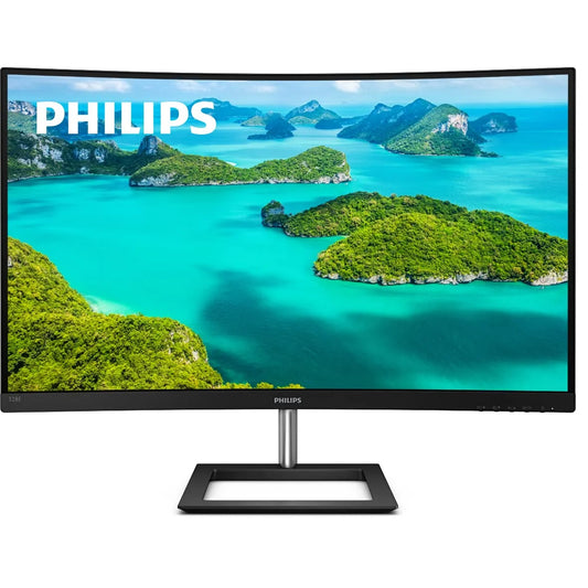 PHILIPS 328E1CA 32 Curved Monitor, 4K UHD, 120% SRGB, Adaptive-Sync, Speakers, VESA, 4Yr Advance Replacement Warranty