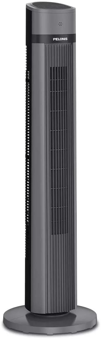 Pelonis 40 Oscillating Tower Fan with Remote, 3-Speed Settings with 3-Modes, Black