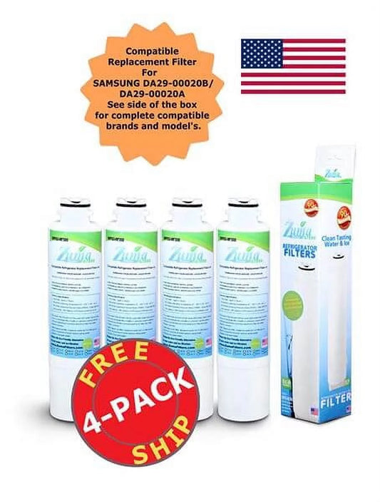 ZUMA Brand , Water and Ice Filter , Model # OPFS3-RF300 , Compatible with RS25H5111WW - 4 Pack - Made in U.S.A.