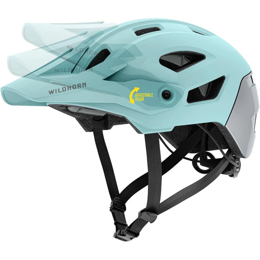 Wildhorn Corvair Mountain Bike Helmet, Crystal Blue, SM-MD