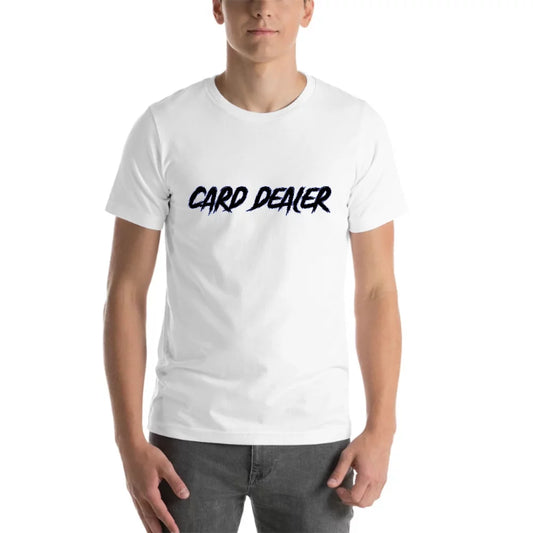 L Card Dealer Slasher Style Short Sleeve Cotton T-Shirt By Undefined Gifts