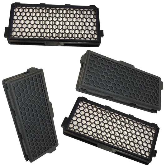HQRP Active HEPA Filter 4-Pack for Miele S8 UniQ Canister Vac Vacuum Cleaner