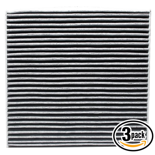 3-Pack Replacement for Cabin Air Filter for 2013 ACURA TL V6 3.5L 3471cc Car/Automotive - Activated Carbon, ACF-10134