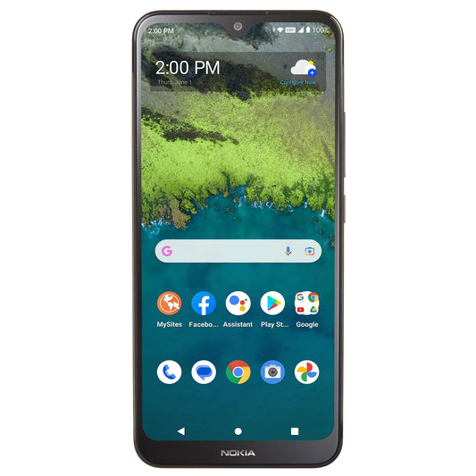 Total by Verizon Nokia C110, 32GB, Grey - Prepaid Smartphone [Locked to Total by Verizon]