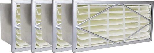 Filterbuy 20x24x6 Air Filter MERV 14, Header Rigid Cell Filters HVAC Replacement (4-Pack)