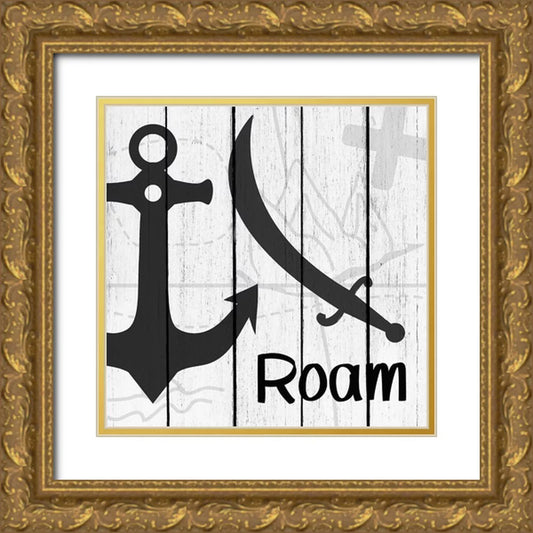 Kimberly, Allen 15x15 Gold Ornate Wood Framed with Double Matting Museum Art Print Titled - Roam 3
