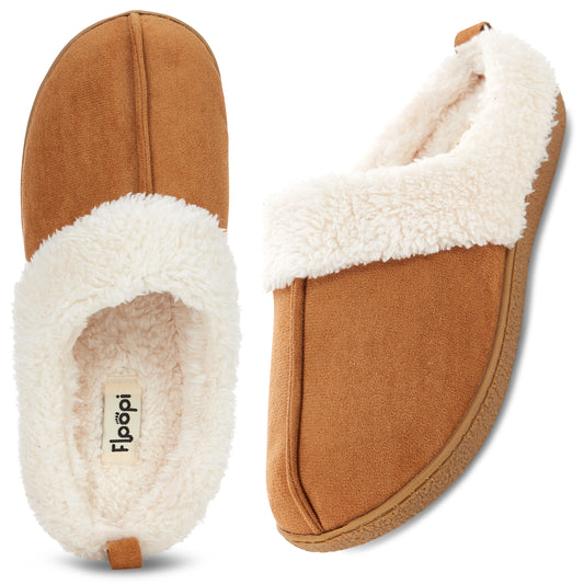 Floopi House Slippers for Women, Lined Clog Womens Slippers Cozy Memory Foam with Indoor & Outdoor Anti Skid Sole…