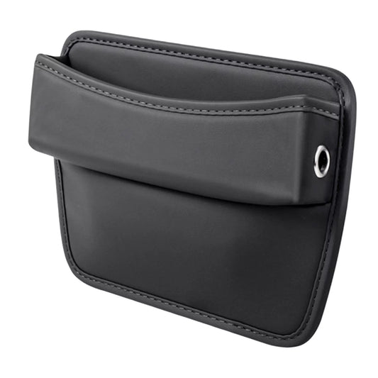 Vehicle Car Seat Filler Organizer, Interior Accessory PU Leather Multifunctional Storage Box, for Yuan Plus Cards Keys Sundries Black