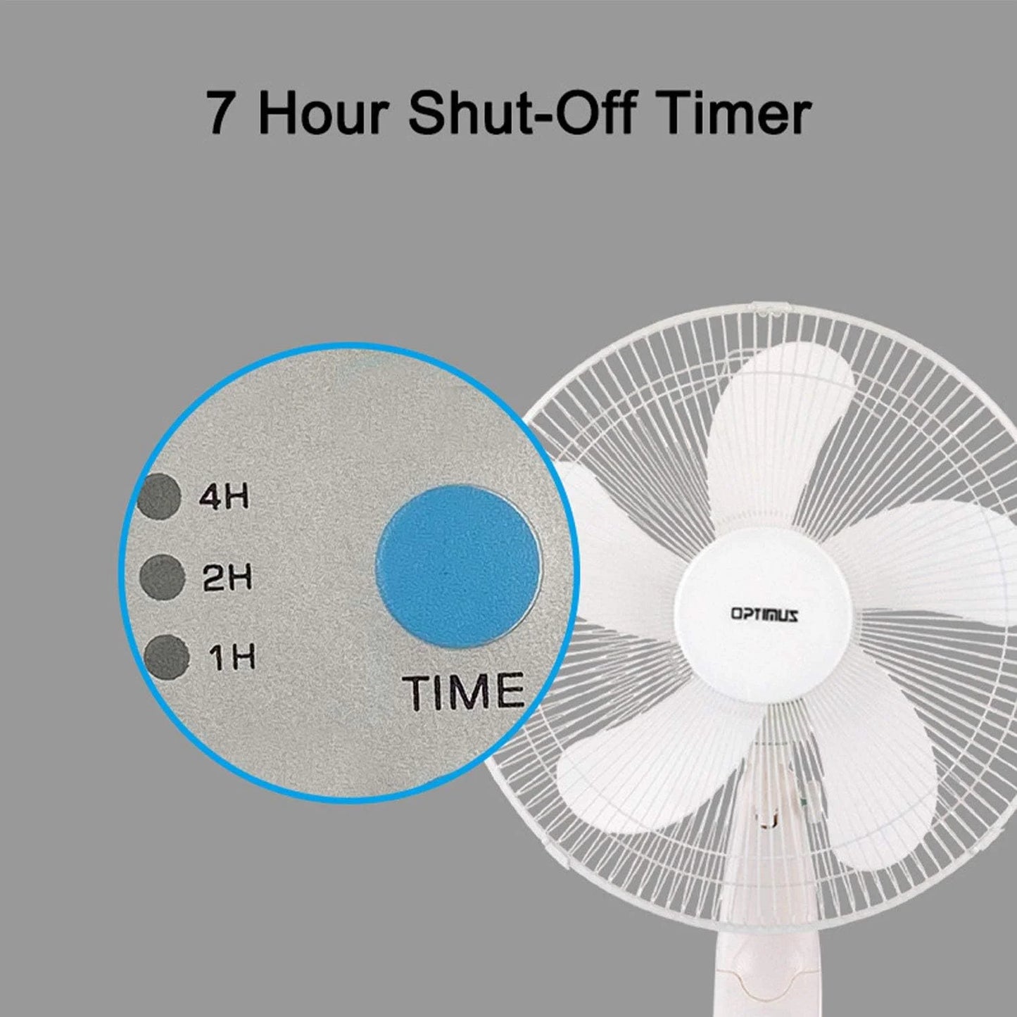 Optimus F-1760 16 Electric Fan, White