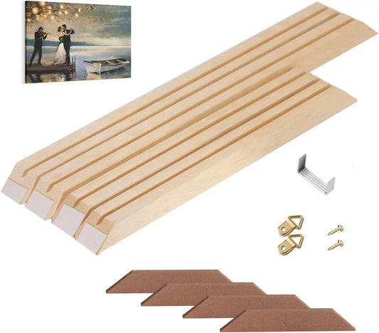 Canvas Frame Kit 18 x28 Inch Stretcher Bar for Oil Painting & Wall Art Gallery Wrap Customized Wooden Art Frames