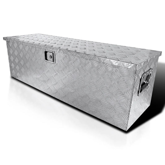 Spec-D Tuning 44 Heavy Duty Aluminum Tool Box Truck Pickup Trailer Underbody Storage+Handles
