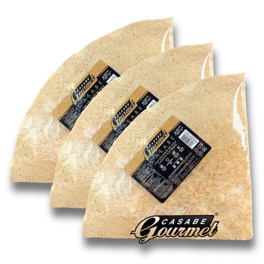 Pan De Yuca 3 Paquetes, Sabor Natural, Directo De Venezuela /  3 Pack Cassava Bread, Natural Flavor, Vegan, Original From Venezuela (3Pack/675Gr TOTAL)