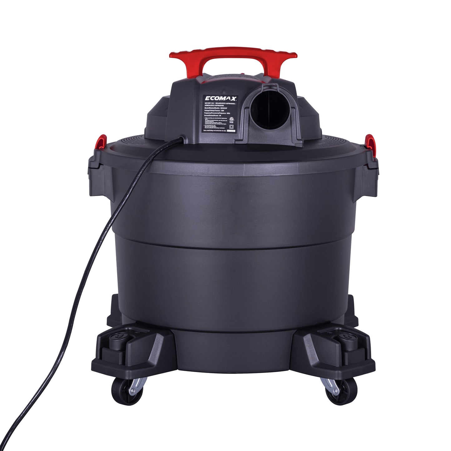 Ecomax 10 Gal 4HP Poly Wet/Dry Vac