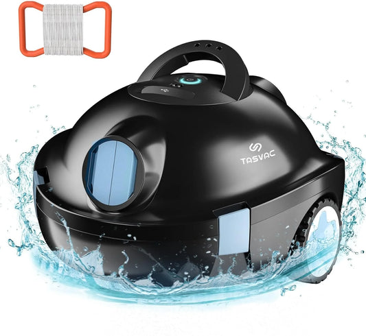 Open Box TASVAC Cordless Automatic Robotic Pool Vacuum Cleaner Y10 - BLACK