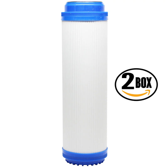 2 Boxes of Replacement Liquagen liqua 650 Granular Activated Carbon Filter - Universal 10-inch Cartridge for LIQUAGEN-COUNTER TOP SINGLE STAGE DRINKING WATER SYSTEM - Denali Pure Brand