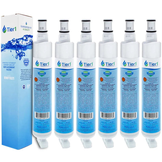 Tier1 4396701 Refrigerator Water Filter 6-pk | Replacement for Whirlpool EDR6D1, Kenmore 9915, 46-9915, NL120V, L200V, 4396701, 4396702, WF293, EFF-6001A, Fridge Filter