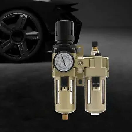 Air Pressure Regulator Compressor Filter Valve Oil Water Separator Gauge Traps