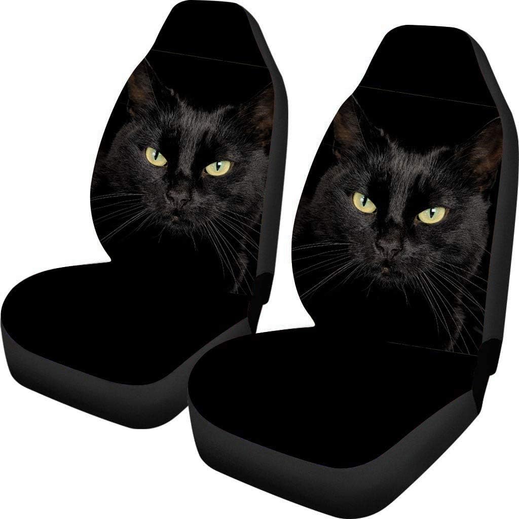 KEIAHUAN Galaxy Owl Car Seat Cover for Women Men, 2 Packs High Back Bucket Universal Fit Auto Seat Covers for Cars, Trucks, SUV, or Van
