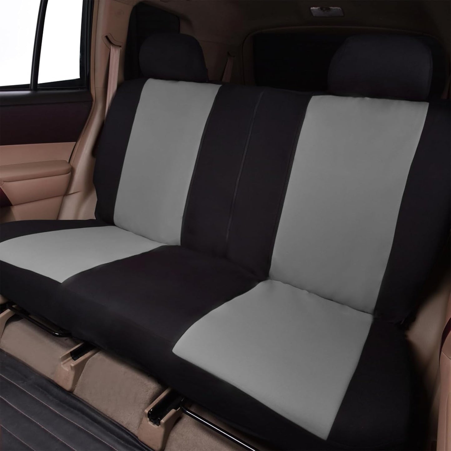 Flying Banner Car Seat Covers Full Set 9 PCS Rear Bench with 3 Zippers Split into 40/50 50/50 60/40 Truck SUV