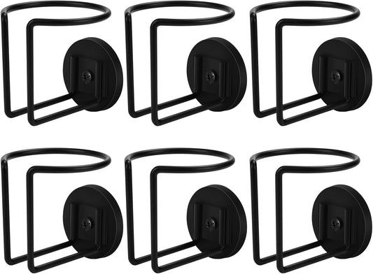Magnetic Cup Holder, Durmmur SUS 304 Stainless Steel Magnetic Cup Caddy, Magnetic Drink Holder for Tractor Mower Truck School Bus Refrigerator Treadmill, Magnet Can Holder on Metal Surface(6 Pack)