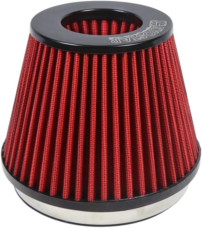 Kyostar 6 Inch (152mm) Neck High Flow Inlet Cold Air Intake Cone Replacement Dry Air Filter Black