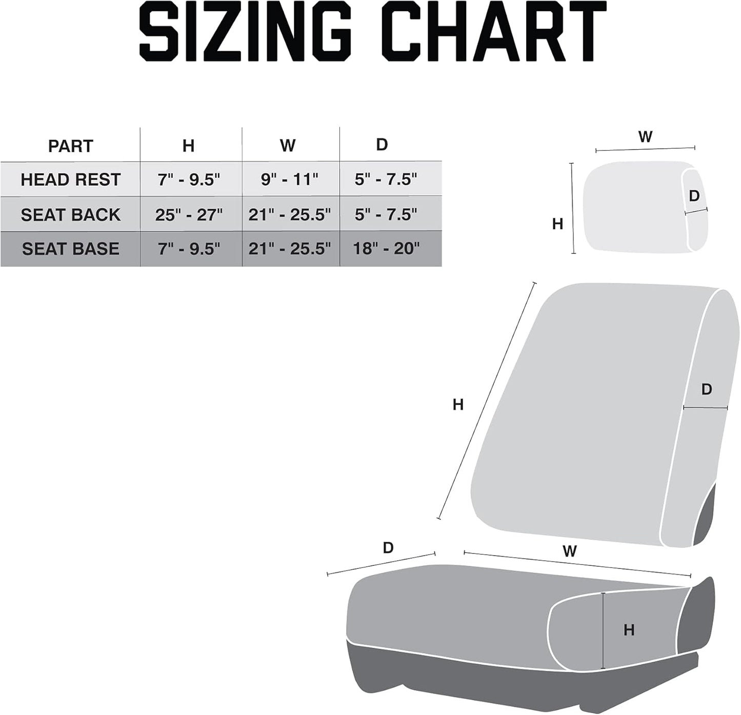 Chris Kyle Easy to Install Front and Bench Seat Covers for Car, Truck, and SUV, Dark Light, Low Back Seat Cover - Single