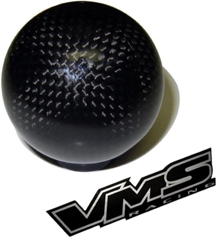 m16x1.50 Threaded (NO adapters) 5 Speed 6 Speed Round Ball Real Hand-Laid Carbon Fiber Shift KNOB Gear Shifter Selector Type-R Type-S for Pontiac Firebird 16x1.50mm