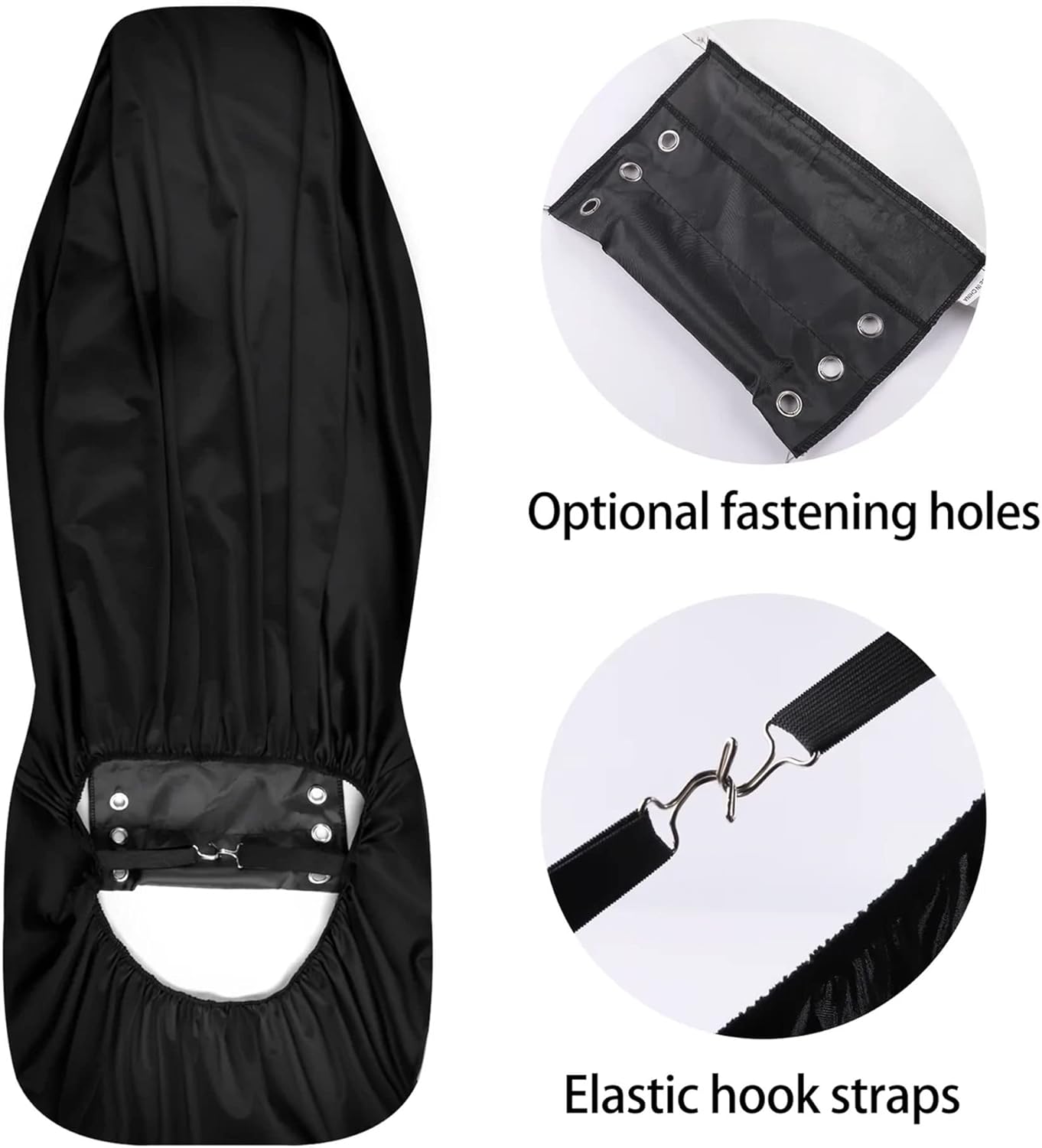 No See no Hear no Speak Evils Skull car seat Cover car mat, Gothic Skull car seat Cover mats, Halloween Evils Skull car Protector Cover mat (2 pcs Front seat Covers)