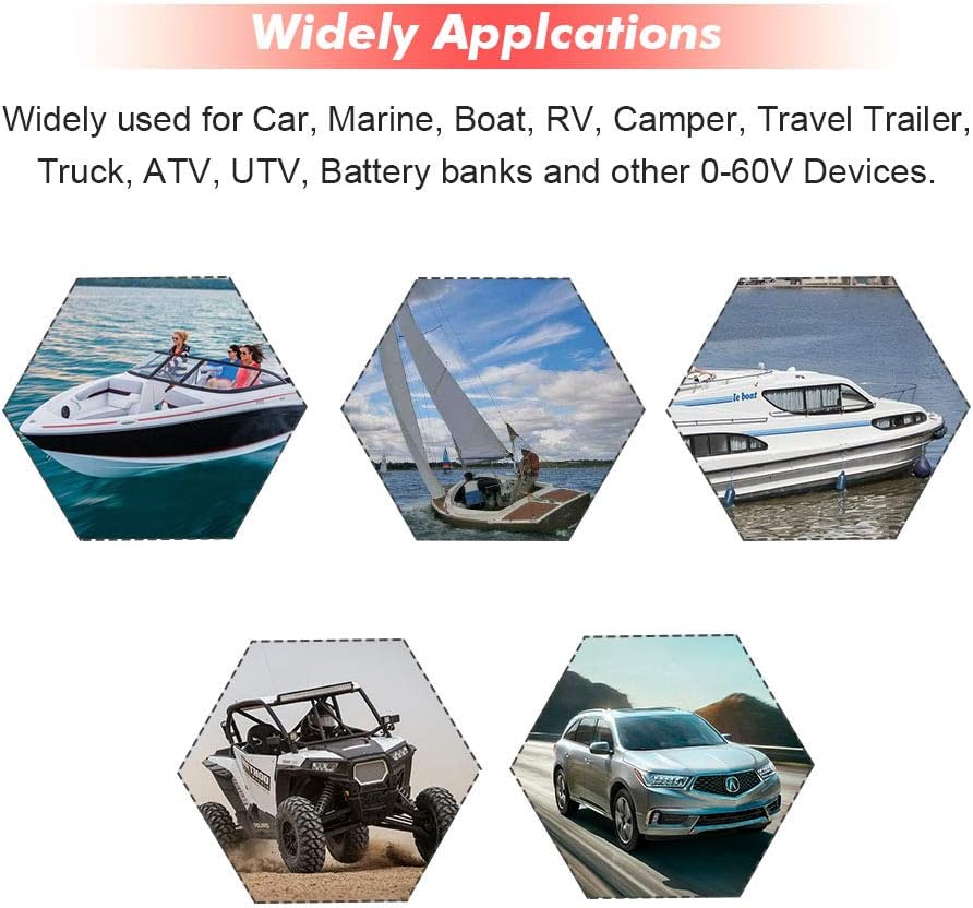 Battery Switch 12-48 V 600A Continuous Battery Power Cutoff Master Switch Disconnect Isolator for Car Vehicle RV ATV UTV Marine Boat On Off Position (On/Off, High Current)