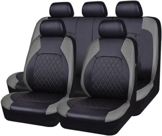 Leather Car Seat Covers Full Set for Nissan Qashqai J12 J11 J10 J11 J12 +2 2006-2025, Set Automotive Seat Protector Waterproof Nonslip Cushion Car Seat Cover,D