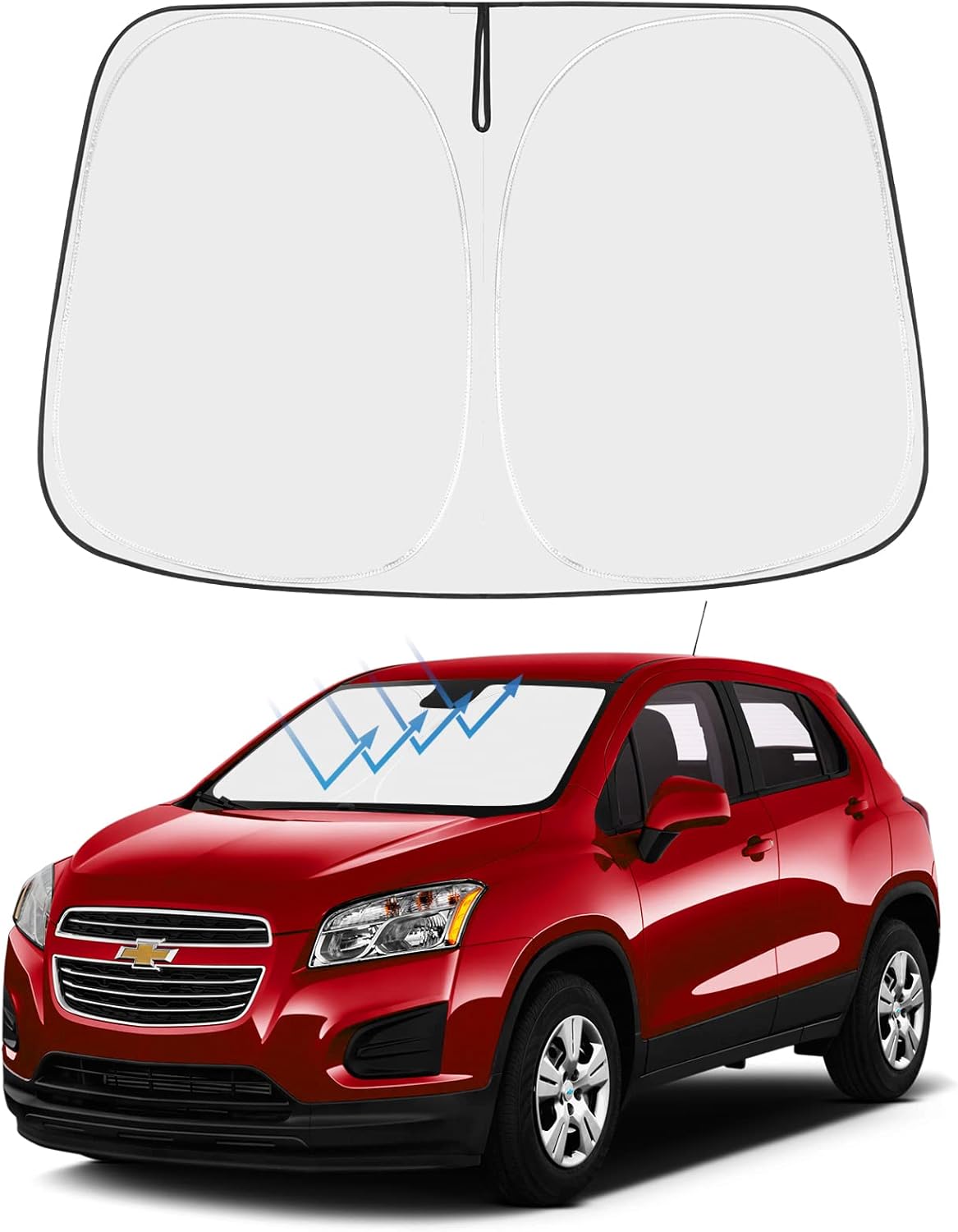 Proadsy Front Windshield and Side Windows Custom Fit 2018-2025 Freightliner Cascadia, Semi-Truck Semi, Commercial & Big Rig Truck Sun Shade Foldable Sun Protector Privacy Cover 2025 Upgrade