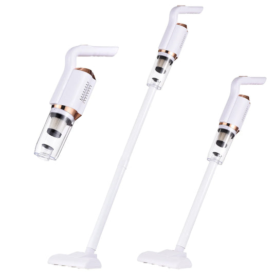 Pinnaco Portable Cordless Vacuum Cleaner 120W Handheld Stick Vacuum Cleaner for Hard Floor Carpet Hair Car - Powerful Suction, 8500Pa, 600ml Dust Collecting Cup