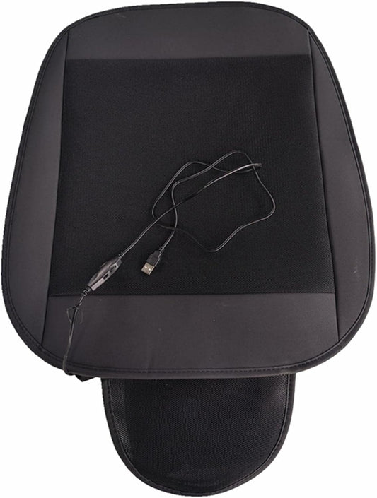 Cooling Car Seat Cushion, Cooling Summer Pillow with USB Port, More Comfortable and Breathable Universal Cooled Seat Cover for Car SUV