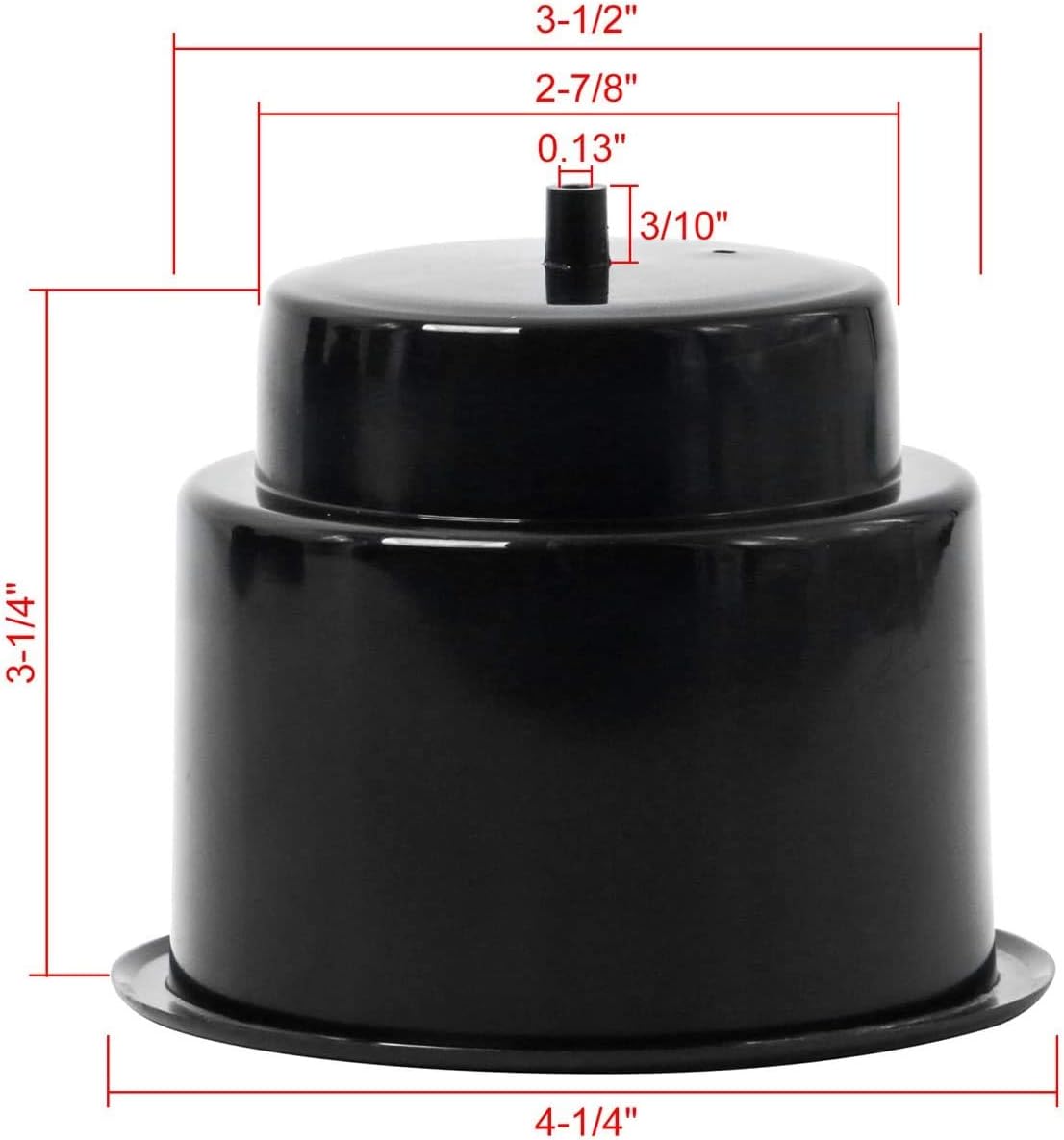 NovelBee Boat Cup Holder Insert Round Hard Plastic Drink Cup Holder Universal Black with Drain for Boat Truck Car Camper RV (10pcs)