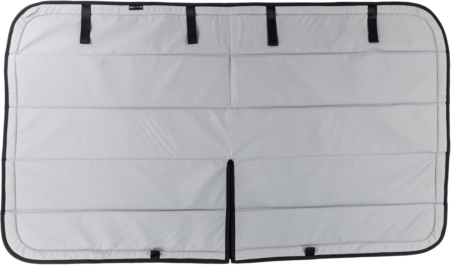 VanEssential New MERC 2019-Current Sprinter Van Insulated Blackout Front Door Covers (Pair) - Cool Gray