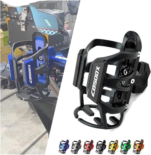 Univesal Motorcycle Drink Holders for Honda CB500X CB500F CB500 CB 500 X F Aluminum Alloy Beverage Water Bottle Cage Sdand Drink Cup Holder Motorcycle Accessories (Color : A)