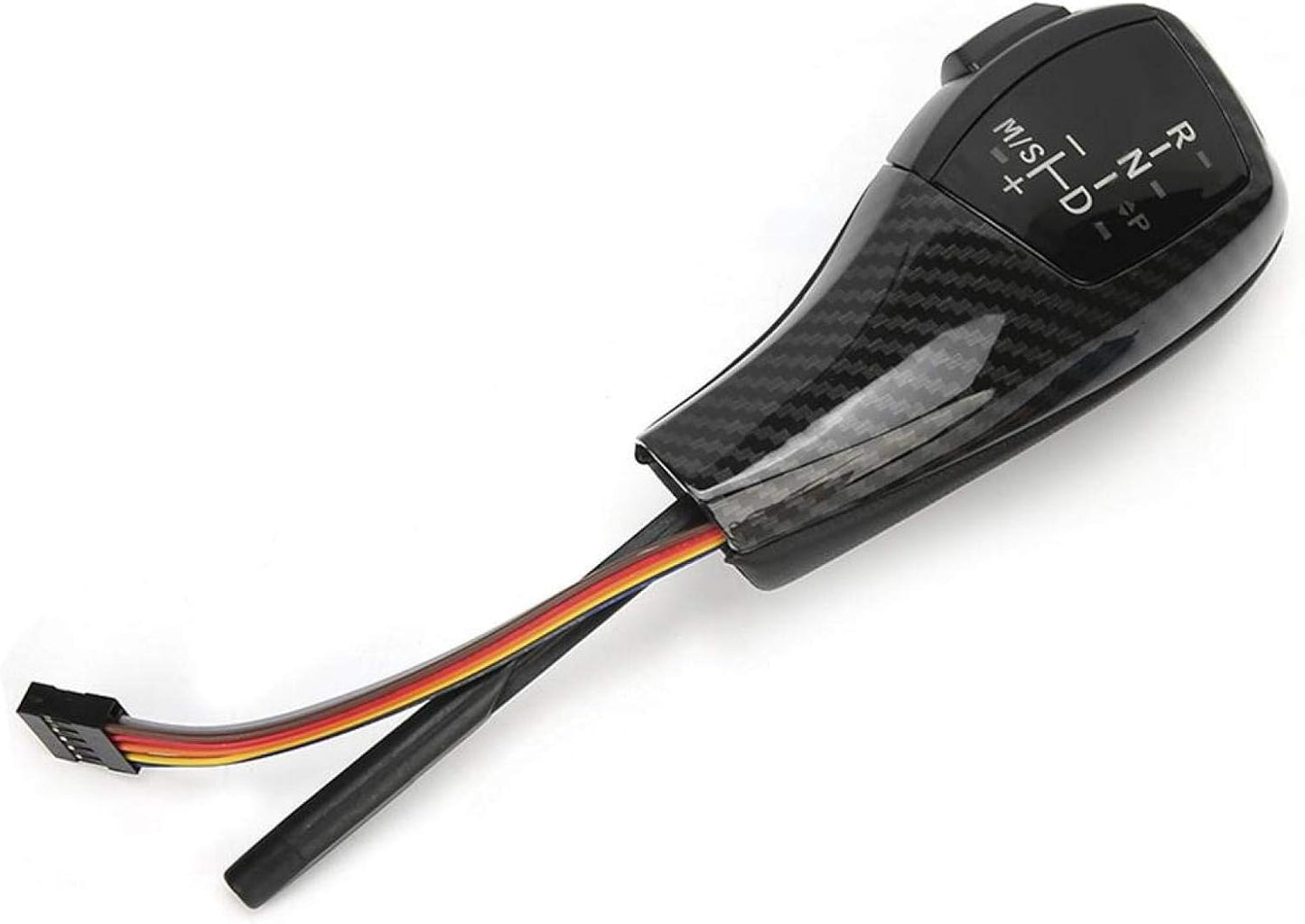 Acouto e46 Shift knob kit e46 Shift knob kit-Electric LHD Automatic LED Gear Shift Knob Retrofit Kit Fits for BMW E46 E60 E61 Refit for F30 Style(Carbon Fiber Texture)