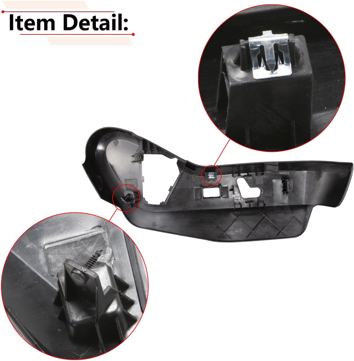 RLB-HILON Driver Side Seat Trim Cover Compatible with Dodge Grand Caravan 2011-2020 Year, for Chrysler Town & Country 2011-2016 Year, for 924-438 Seat Track Cover