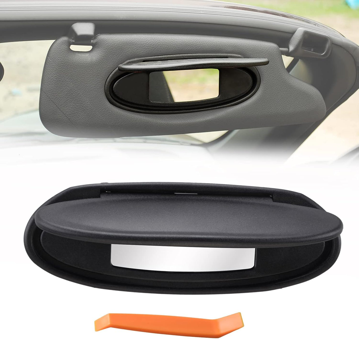 AMSPRAC Sun Visor Covers Replacement Visor Lids for Porsche Driver Side Passgener Side Sun Visor Covers for Porsche 996/997-911 986/987 Boxster Cayman 1996-2010 Black (2 Pieces)