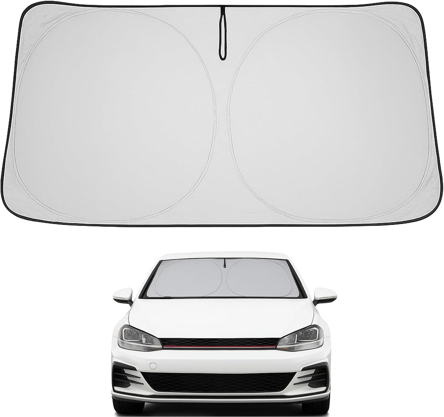 Proadsy Front Windshield and Side Windows Custom Fit 2018-2025 Freightliner Cascadia, Semi-Truck Semi, Commercial & Big Rig Truck Sun Shade Foldable Sun Protector Privacy Cover 2025 Upgrade
