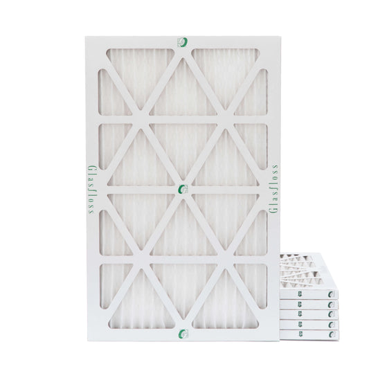 10x20x1 MERV 13 Pleated AC Furnace Air Filters by Glasfloss Industries. 6 Pack