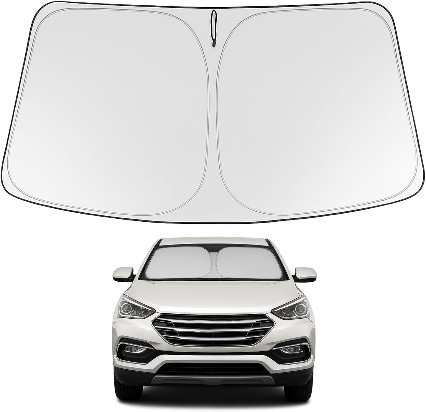 Proadsy Front Windshield and Side Windows Custom Fit 2018-2025 Freightliner Cascadia, Semi-Truck Semi, Commercial & Big Rig Truck Sun Shade Foldable Sun Protector Privacy Cover 2025 Upgrade