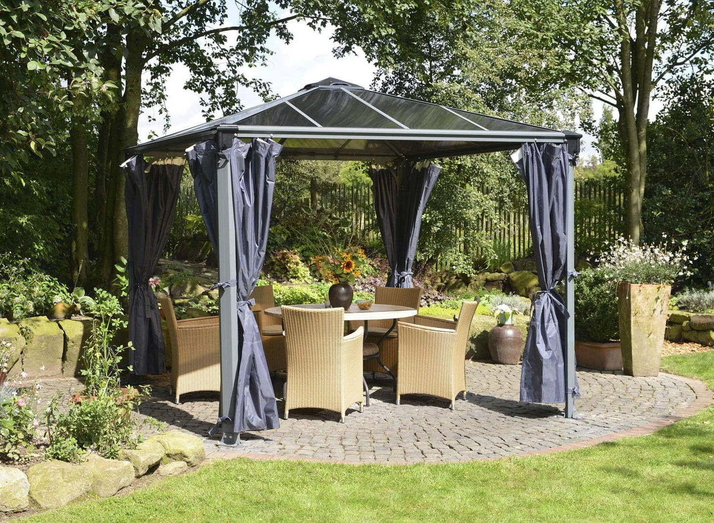 Canopia Palermo/Milano/Martinique Gazebo Curtain Set  4 Piece