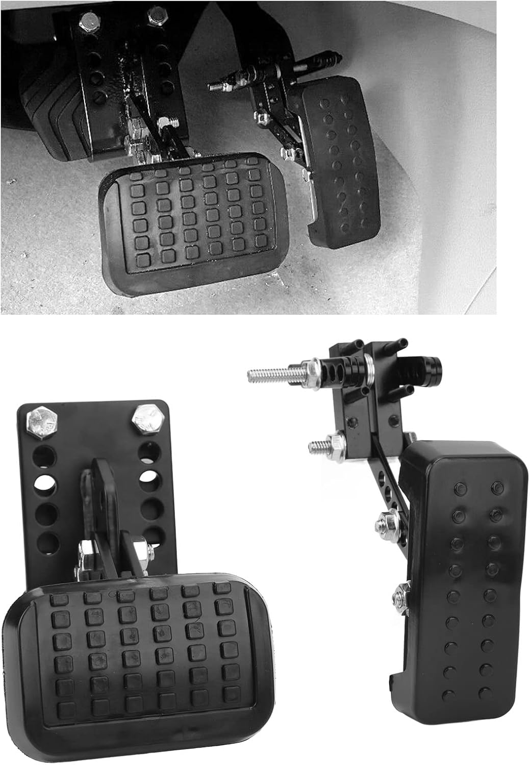 aqxreight Brake Pedal Extenders,Car Gas and Brake Pedal Extenders Universal Anti Slip Accelerator Pedal Extensions for Most Cars
