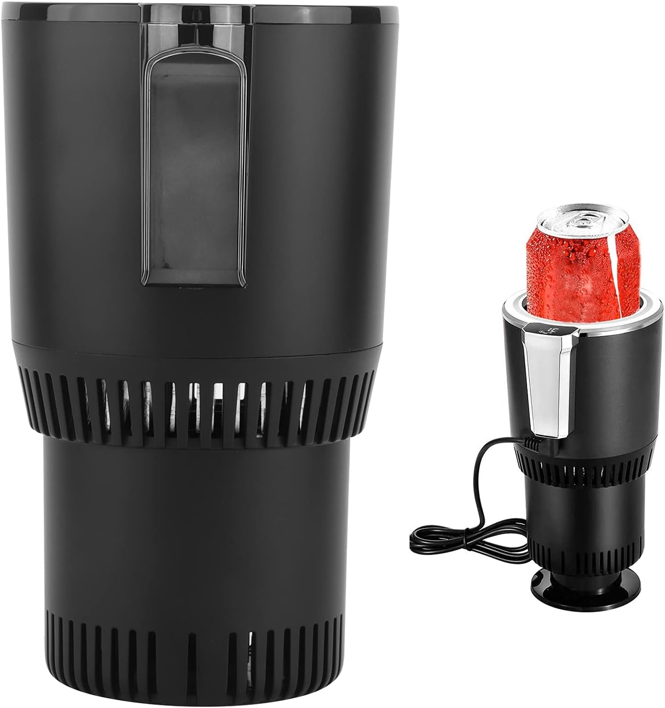 Car Cooling Heating Cup Holder,2‑in‑1 Smart Auto Cup Drink Holder Cooler and Warmer Cups Perfect Car Tum-bler Holder for Auto Heating Cooling Mug Holder